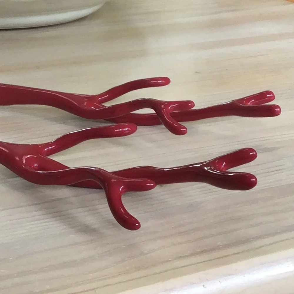 Pottery Barn Coral Serving Set Utensils Serveware Servers Spoon Spork Co…
